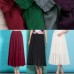 DIY pink elastic waist chiffon clothes big hem Traveling summer Dresses