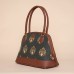 Royal Green Mogra Print Dome Shaped Bag