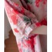 Handmade v neck summer Shirts Wardrobes red print blouses